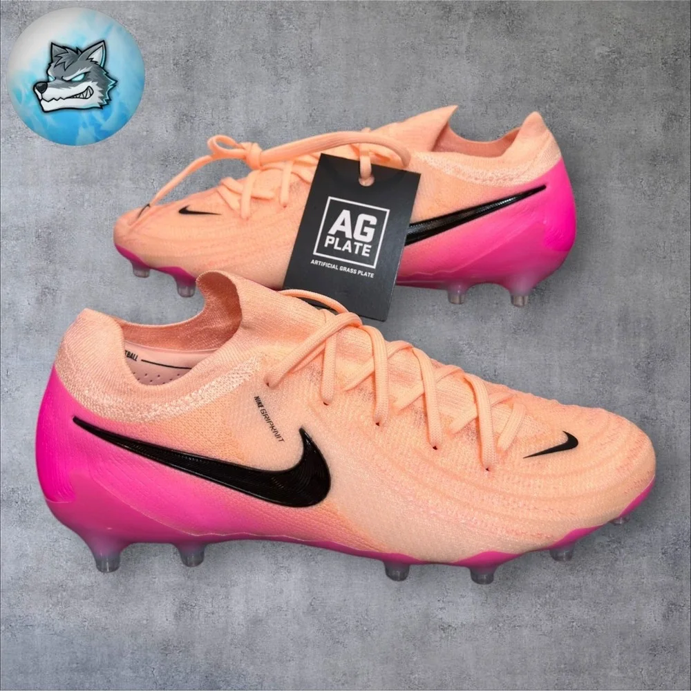 Nike Phantom GX 2 Elite AG Pro Prism Pack Cleats Orange Mens Size 6.5 FJ2554-800